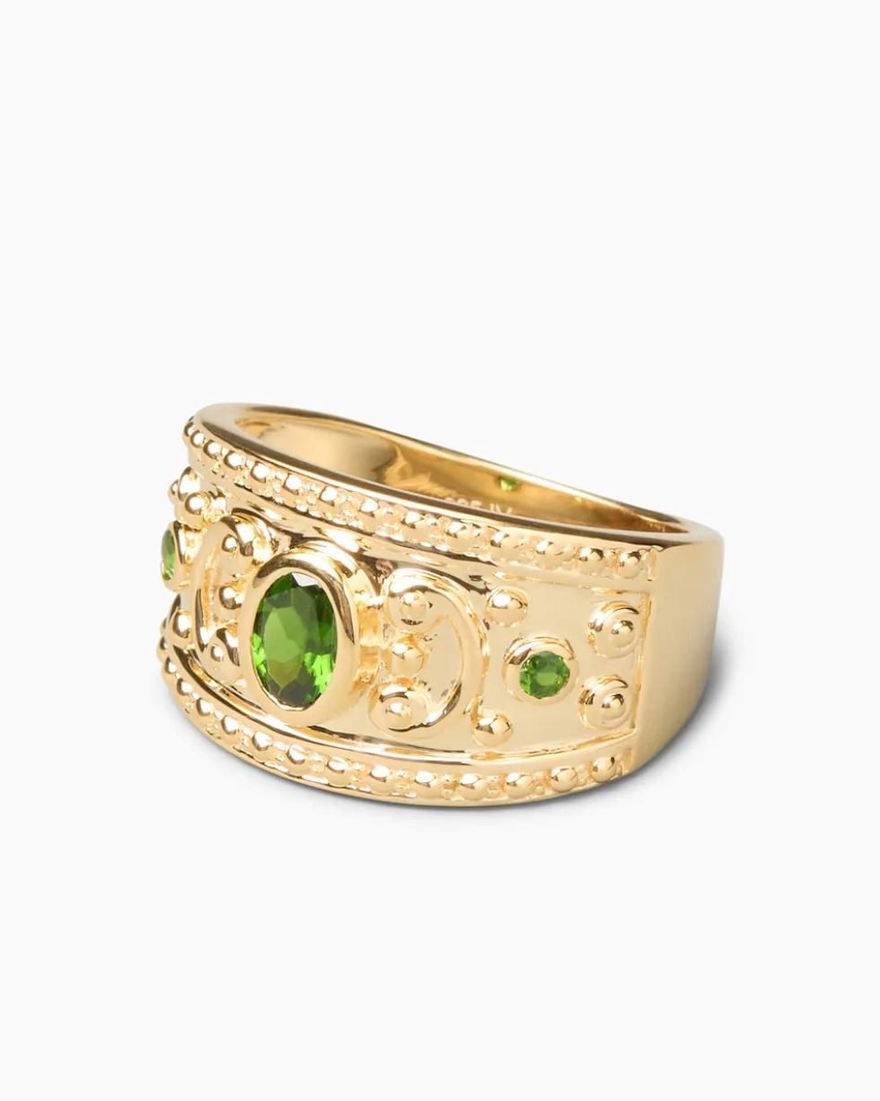 Ring mit Chromdiopsid