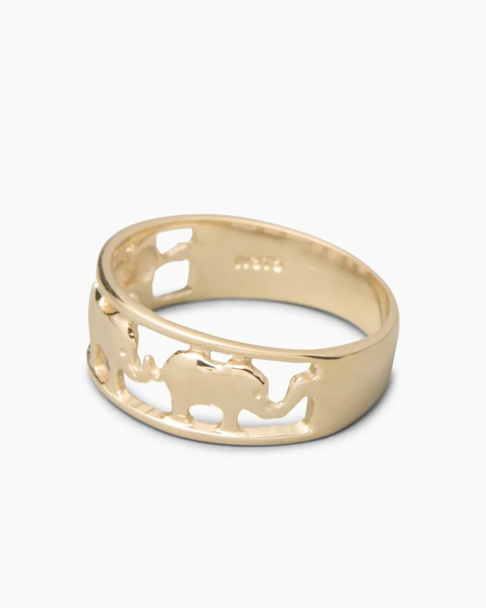 Ring mit Elefanten