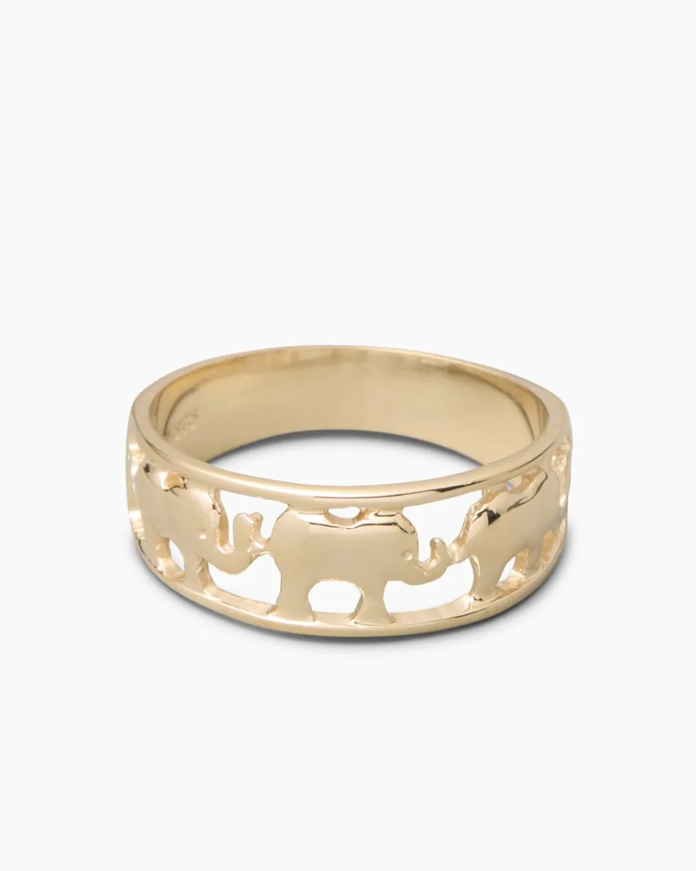Ring mit Elefanten