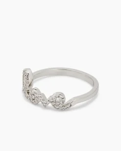 Ring mit Love-Schriftzug und Zirkonia