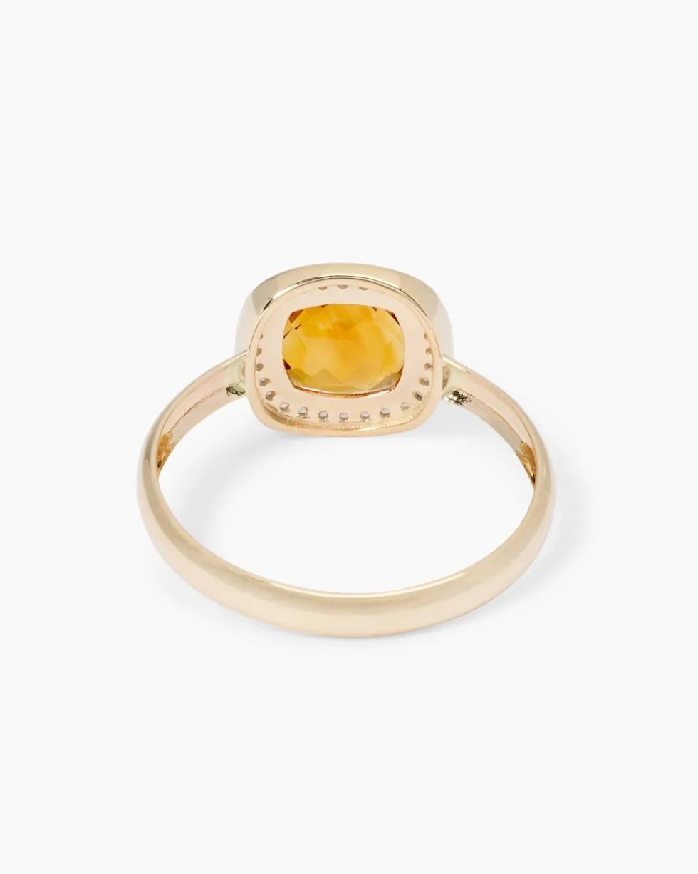 Ring mit Madeira Citrin & Zirkon