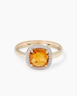 Ring mit Madeira Citrin & Zirkon