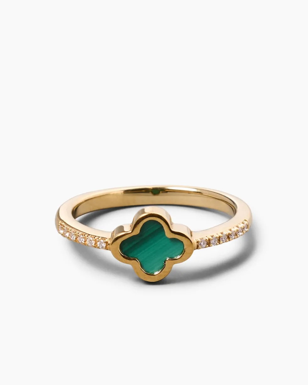 Ring mit Malachit & Brillanten