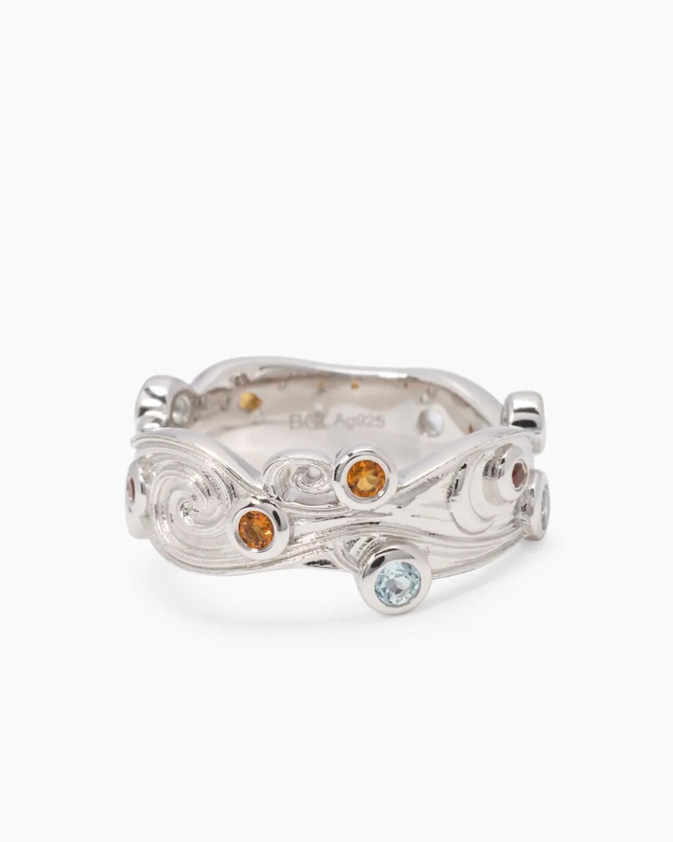 Ring mit Multi-Edelsteinen
