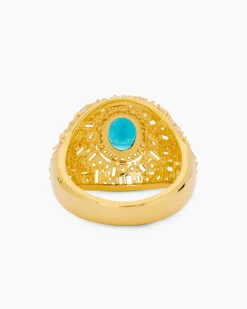 Ring mit Nano-Paraiba und Zirkonia