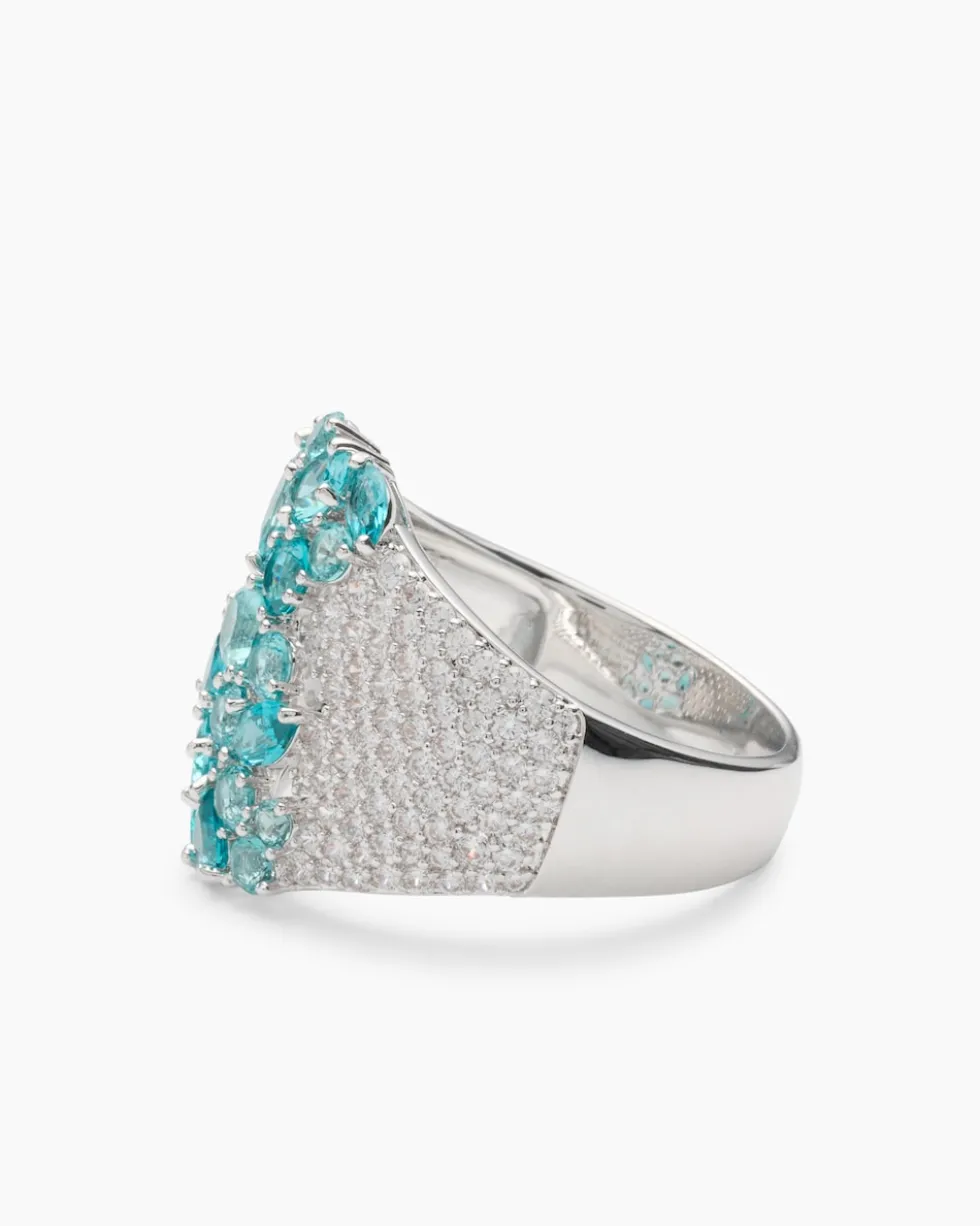 Ring mit Nanosteinen und Zirkonia