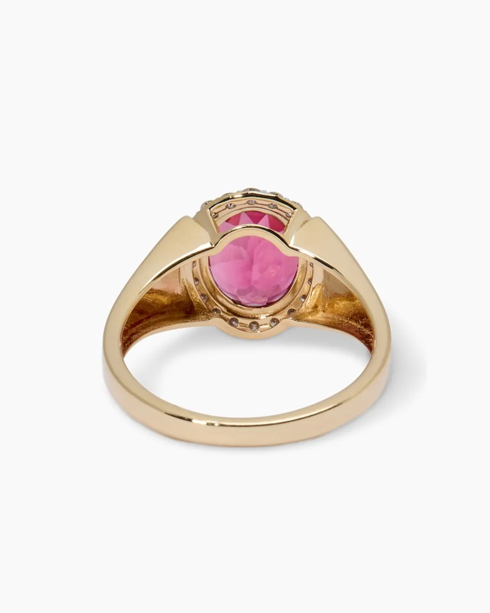 Ring mit Pink Turmalin & Brillanten
