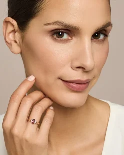 Ring mit Pink Turmalin und Zirkon