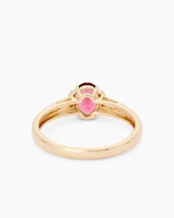 Ring mit Pink Turmalin und Zirkon