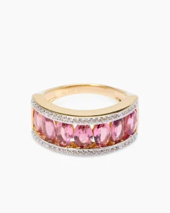 Ring mit Pink Turmalin & Zirkon