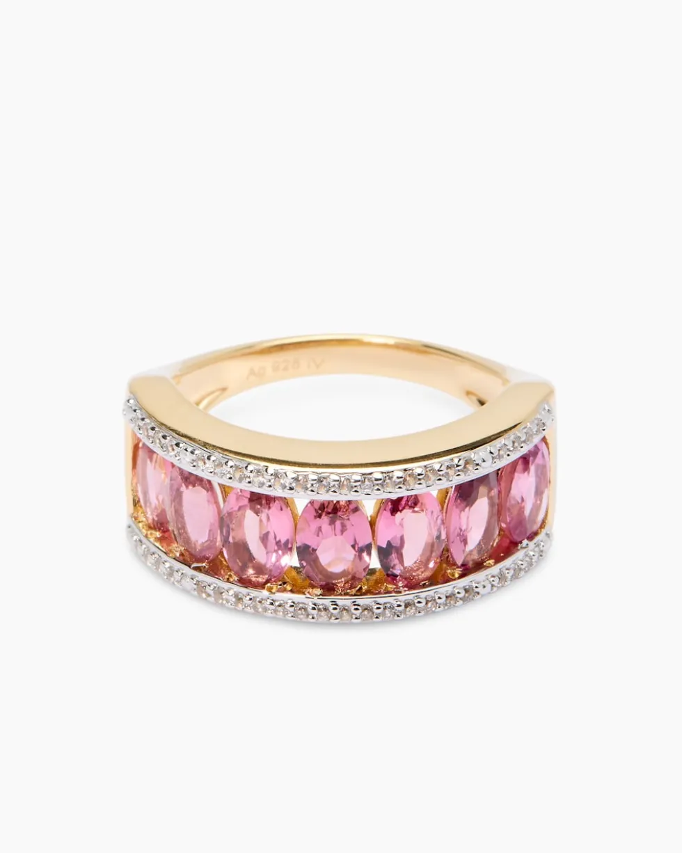 Ring mit Pink Turmalin & Zirkon