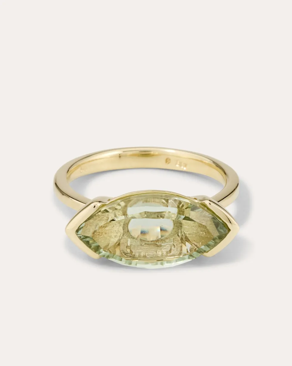 Ring mit Prasiolith