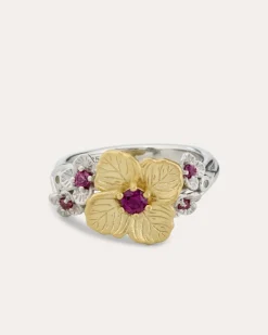 Ring mit Rhodolith