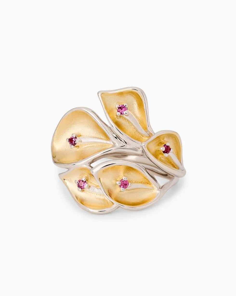 Ring mit Rhodolith