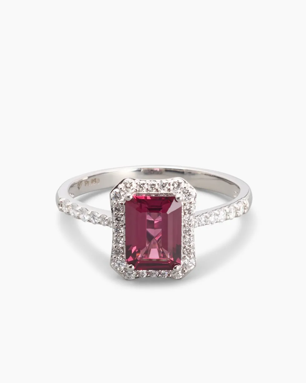 Ring mit Rhodolith & Brillanten