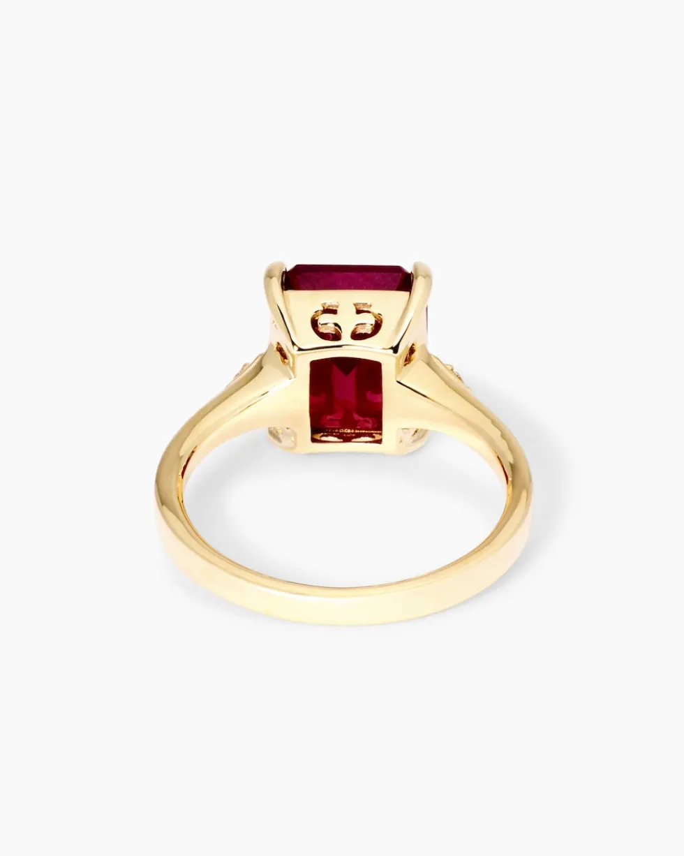 Ring mit Rubin & Brillanten