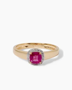 Ring mit Rubin & Zirkon