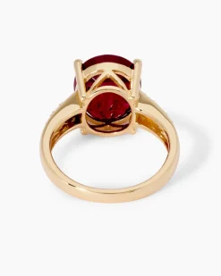 Ring mit Rubin & Zirkon