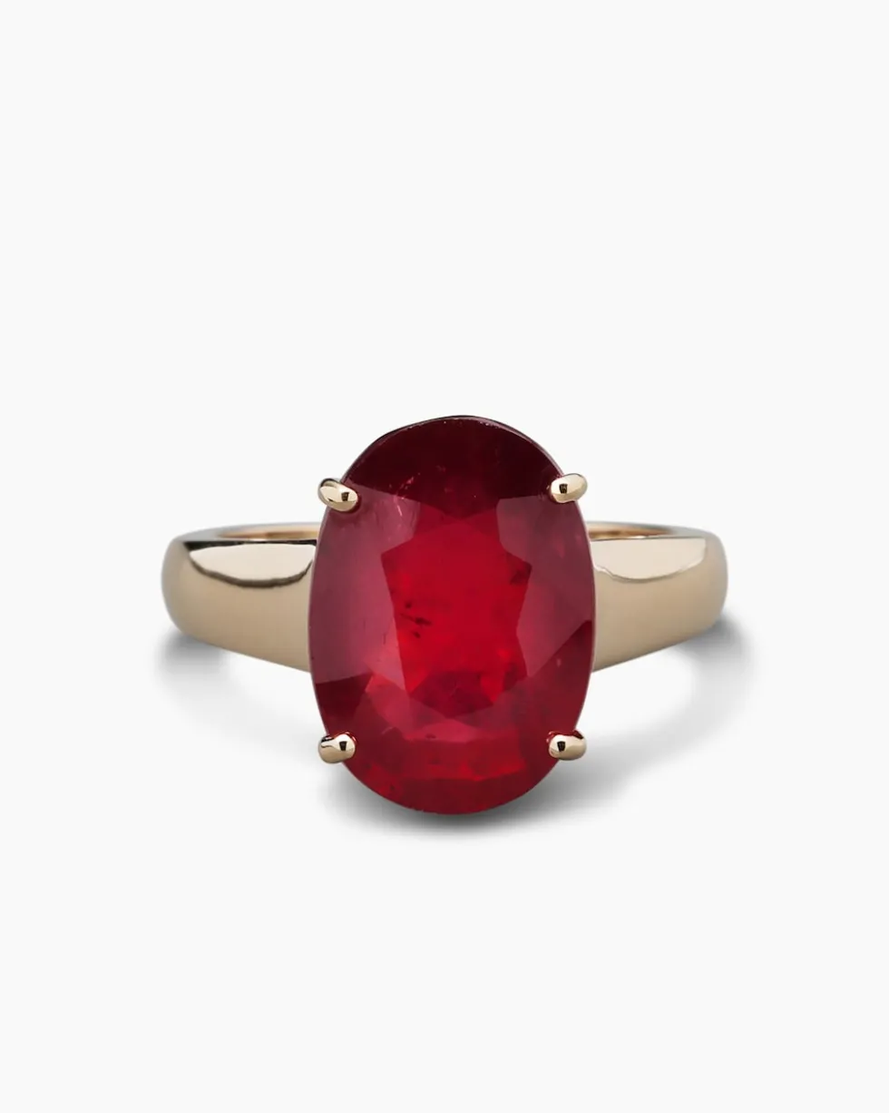 Ring mit Sambia-Rubin