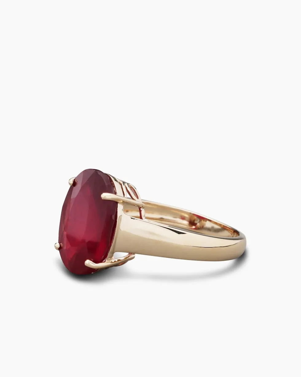 Ring mit Sambia-Rubin
