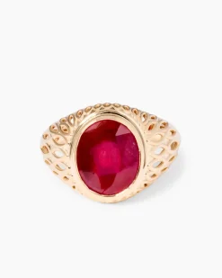 Ring mit Sambia Rubin