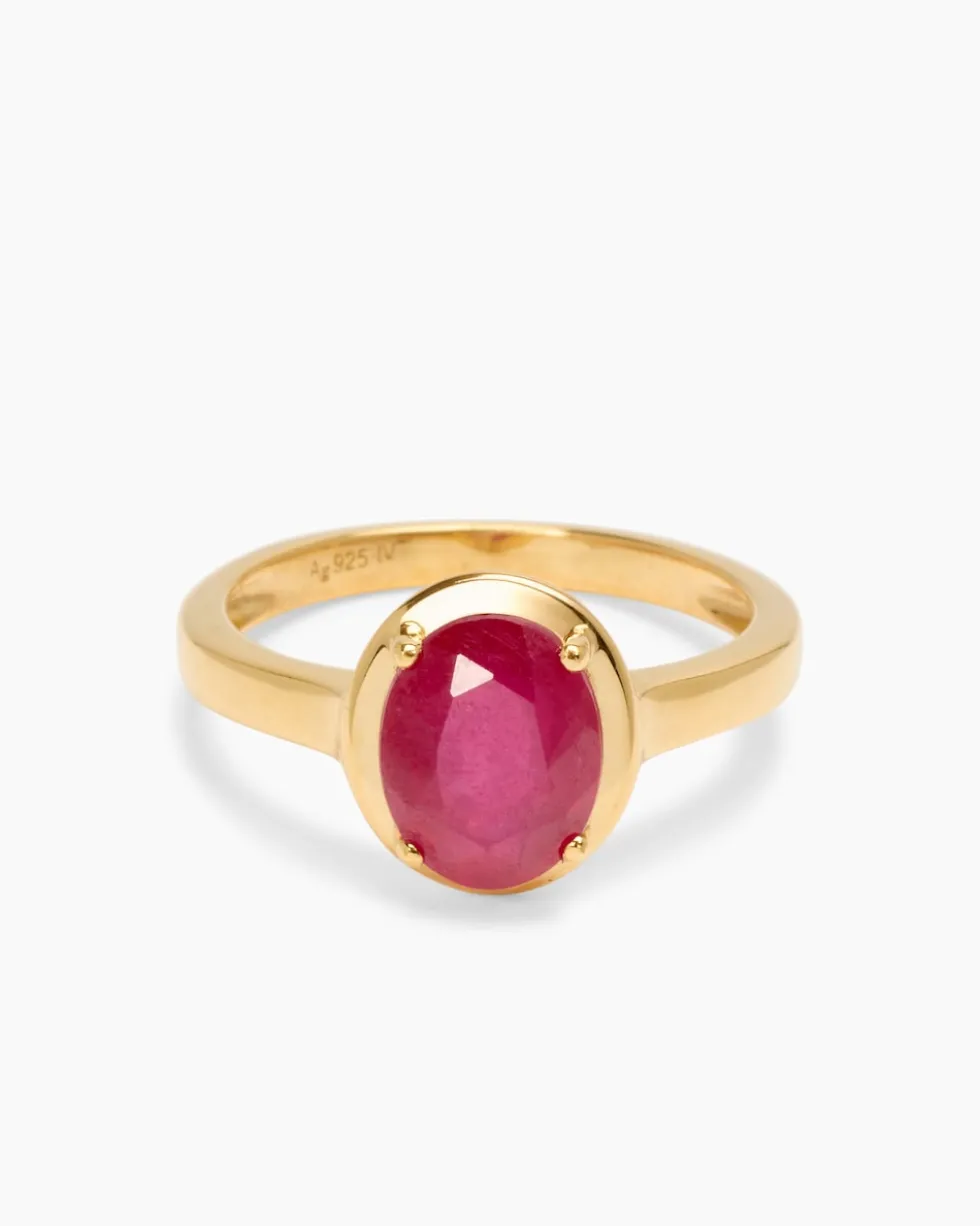 Ring mit Sambia Rubin
