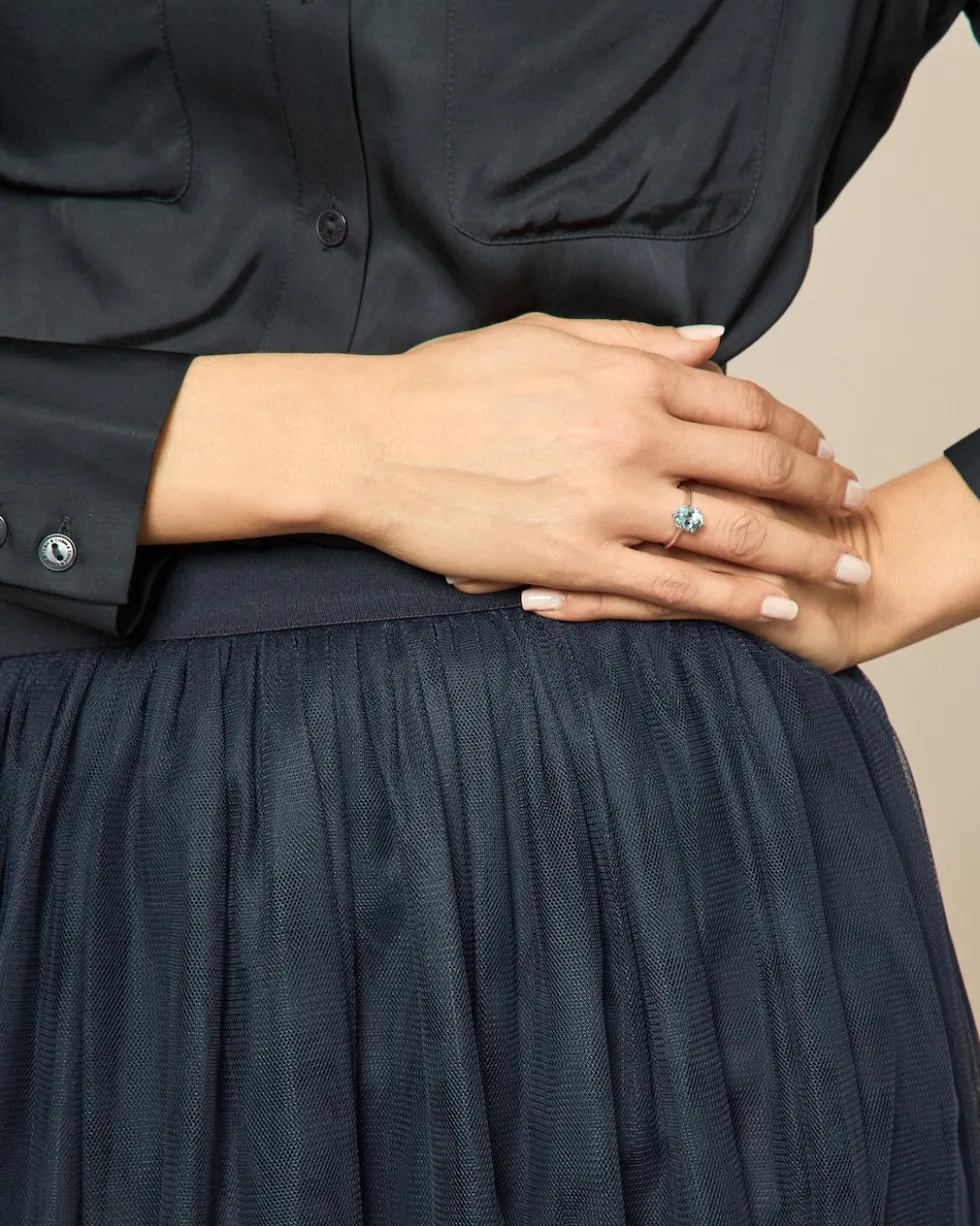 Ring mit Santa Maria Aquamarin