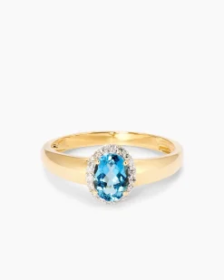 Ring mit Santa Maria di Afrika Aquamarin & Diamanten