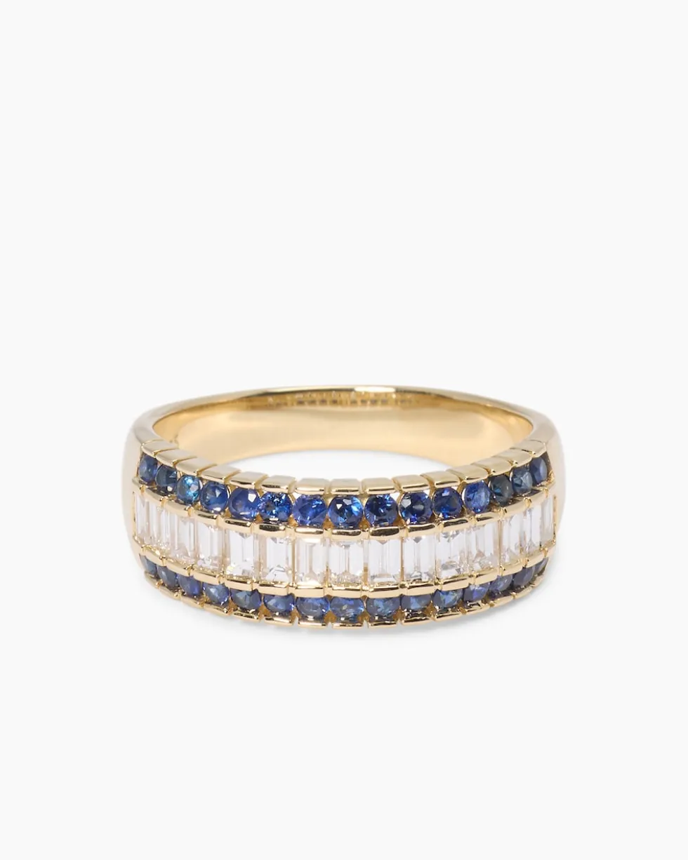 Ring mit Saphir & Diamanten
