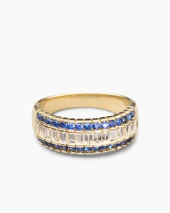 Ring mit Saphir & Diamanten