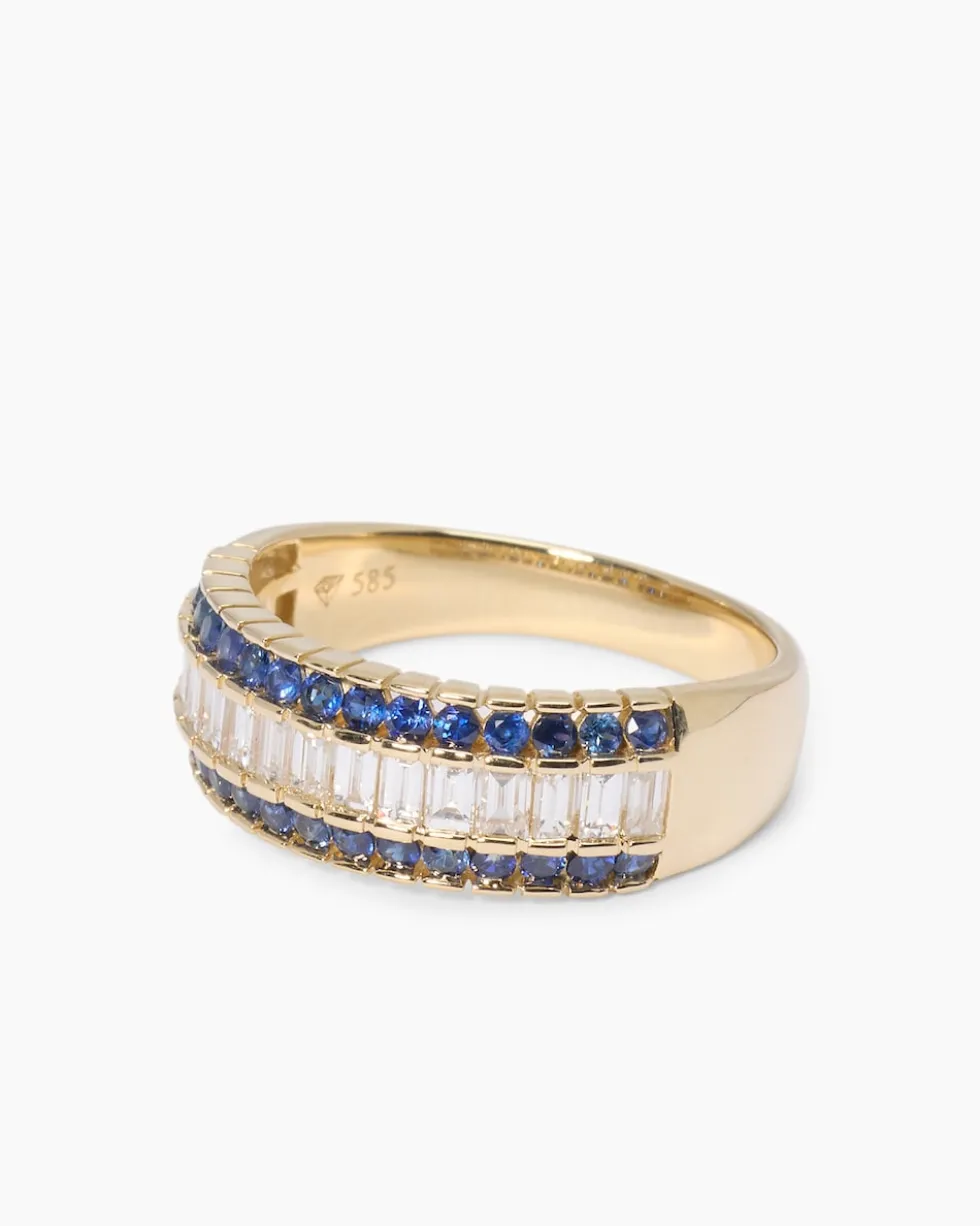 Ring mit Saphir & Diamanten