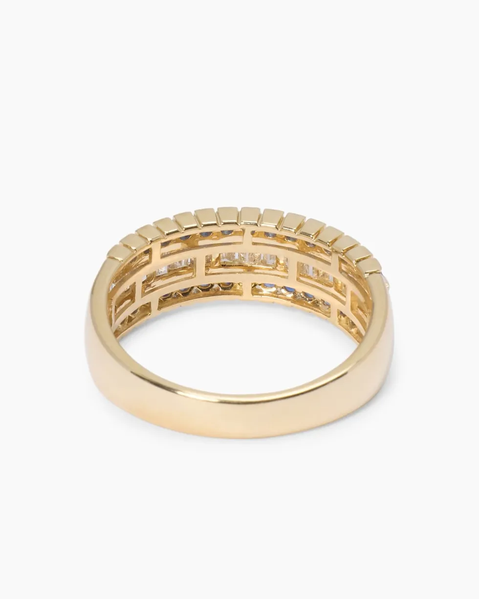 Ring mit Saphir & Diamanten
