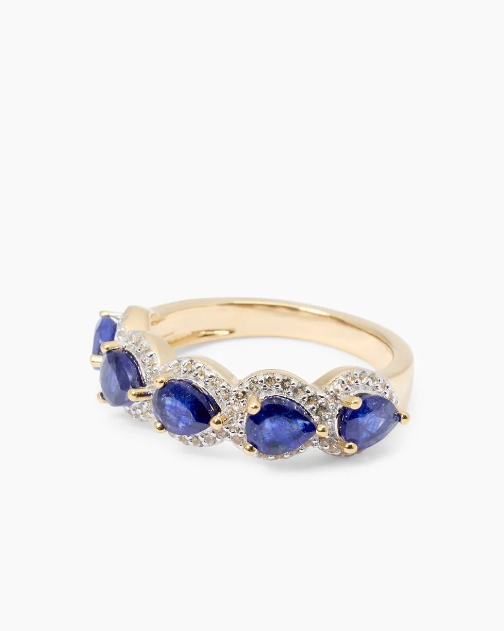 Ring mit Saphir & Topas