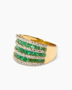 Ring mit Smaragd & Zirkon