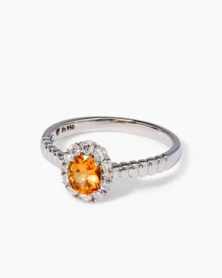 Ring mit Spessartin & Brillanten