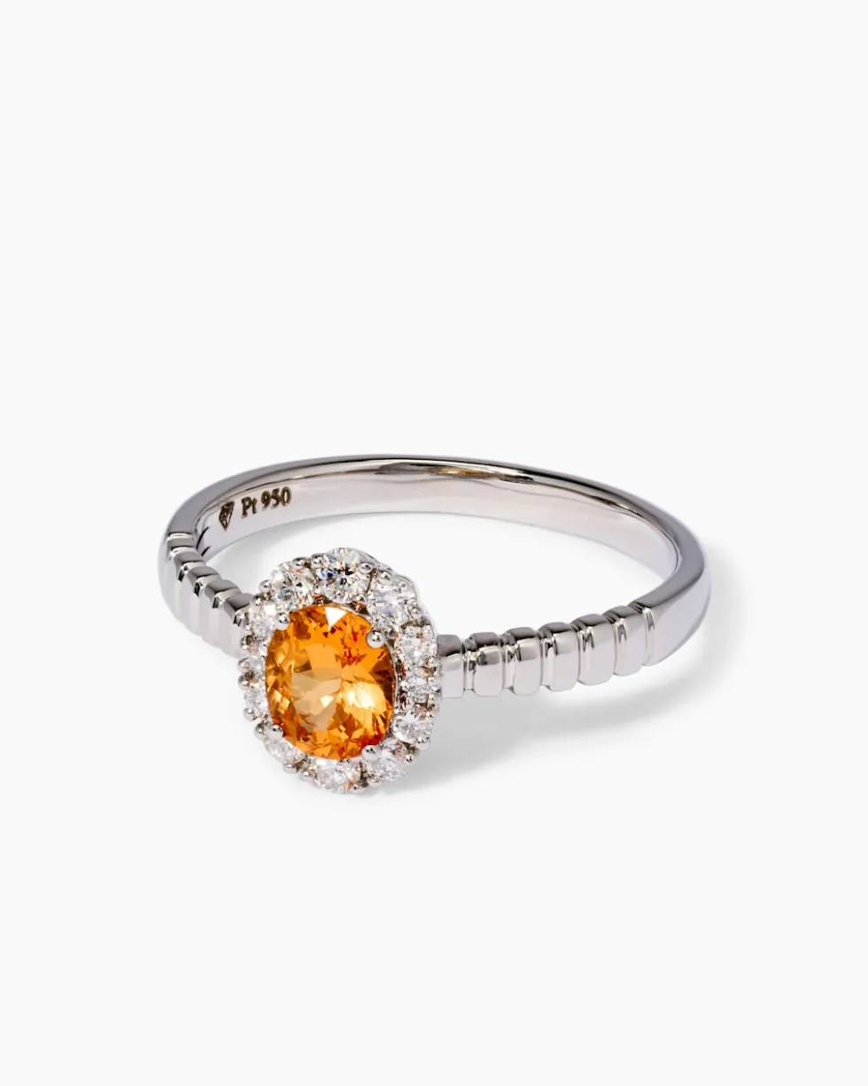 Ring mit Spessartin & Brillanten