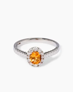 Ring mit Spessartin & Brillanten