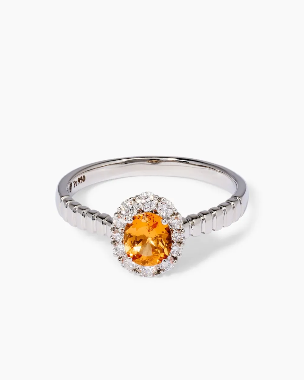Ring mit Spessartin & Brillanten