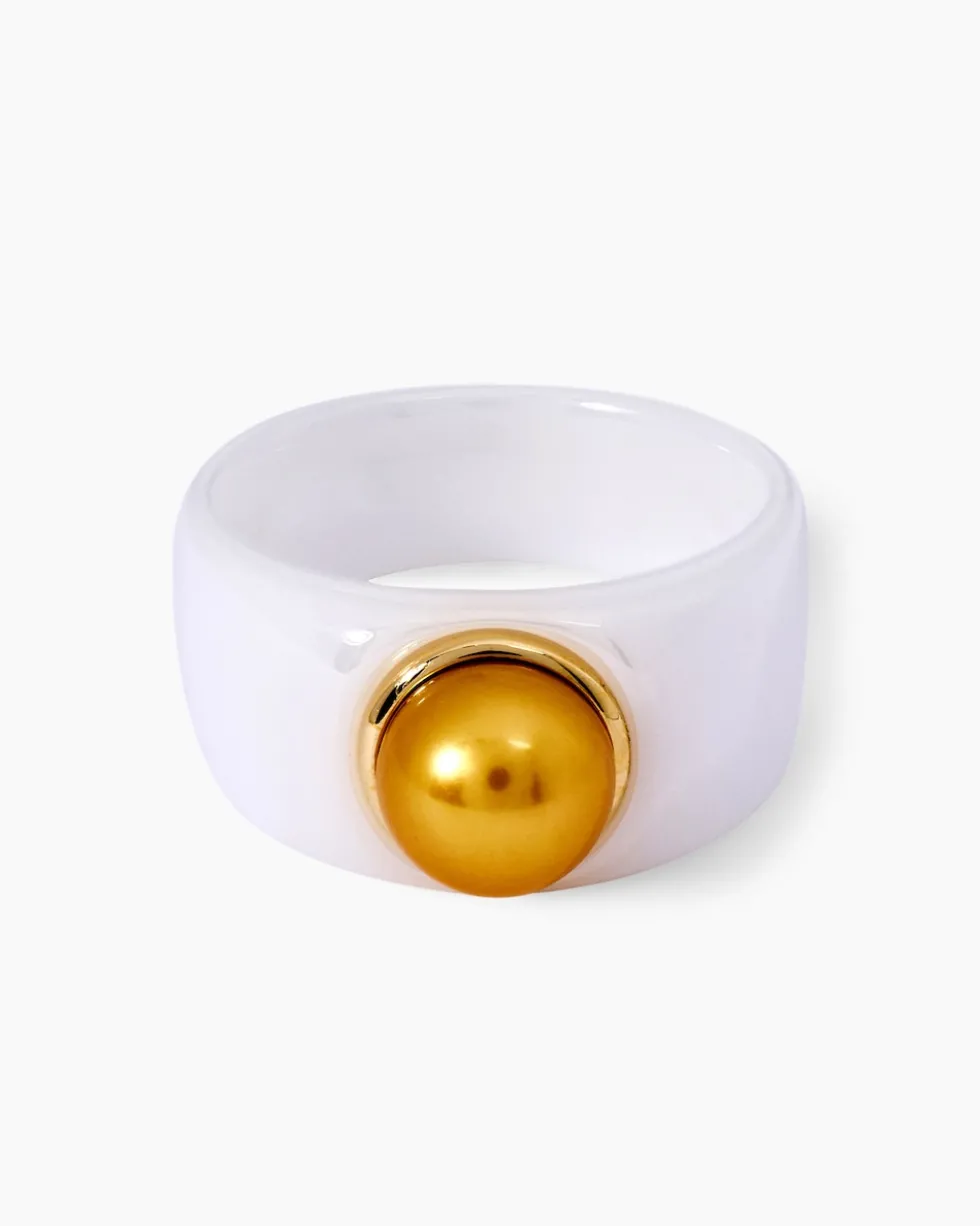 Ring mit Süßwasserzuchtperle