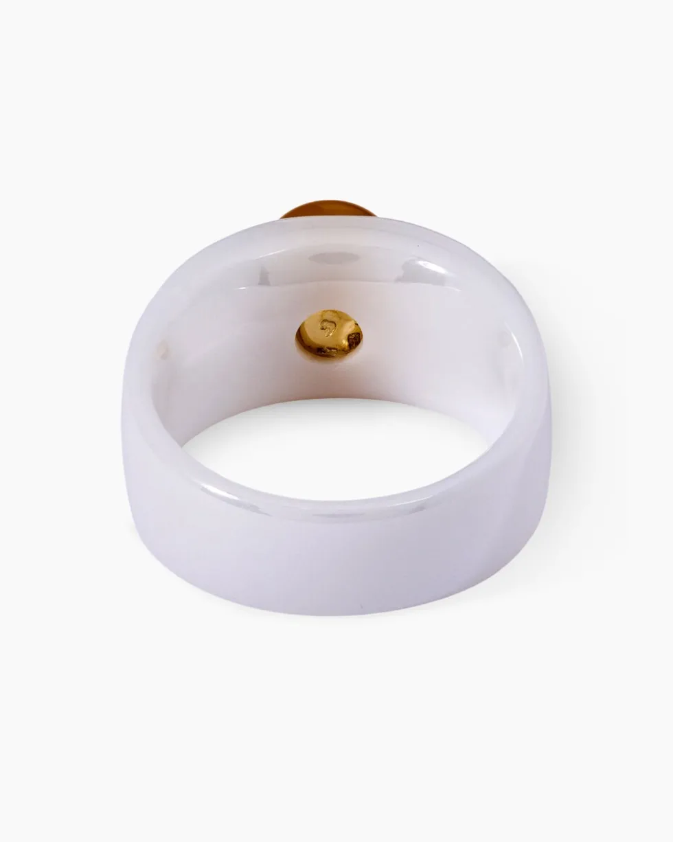 Ring mit Süßwasserzuchtperle