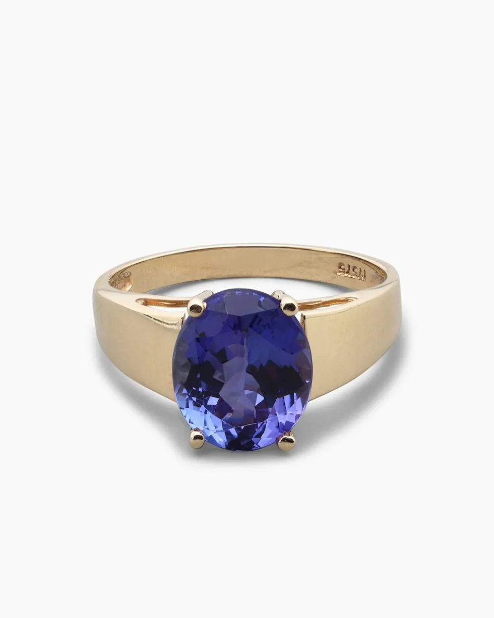 Ring mit Tansanit AAAA