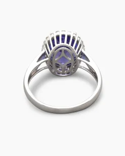 Ring mit Tansanit AAAAA und Brillanten