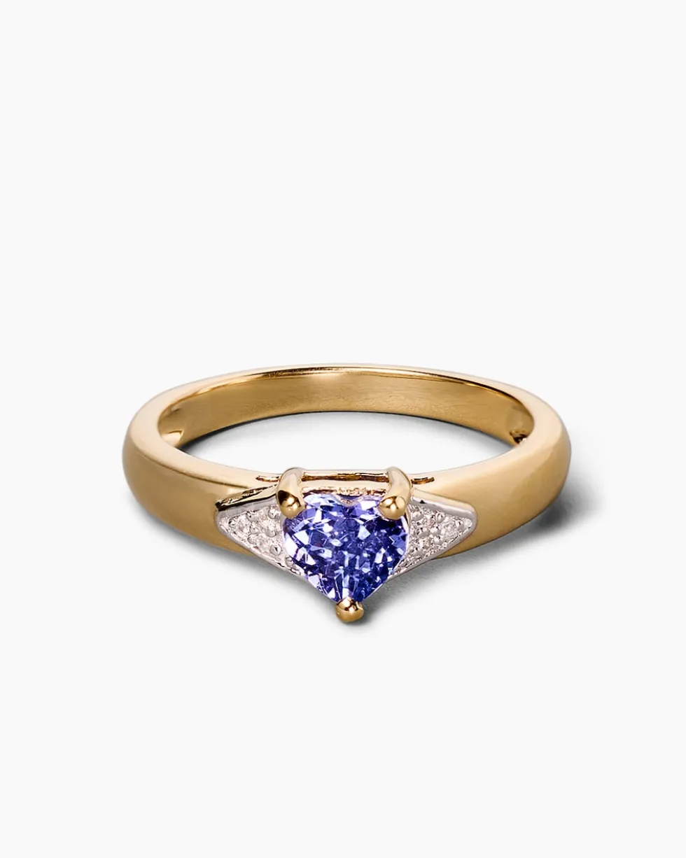 Ring mit Tansanit AAAA und Topas