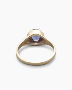 Ring mit Tansanit AAA & Brillanten