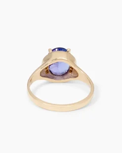 Ring mit Tansanit AAA+ und Brillanten