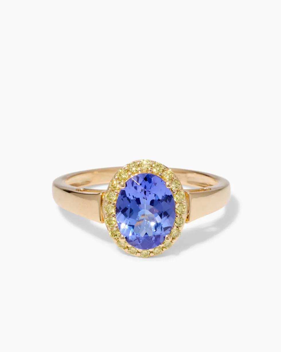 Ring mit Tansanit & Brillanten