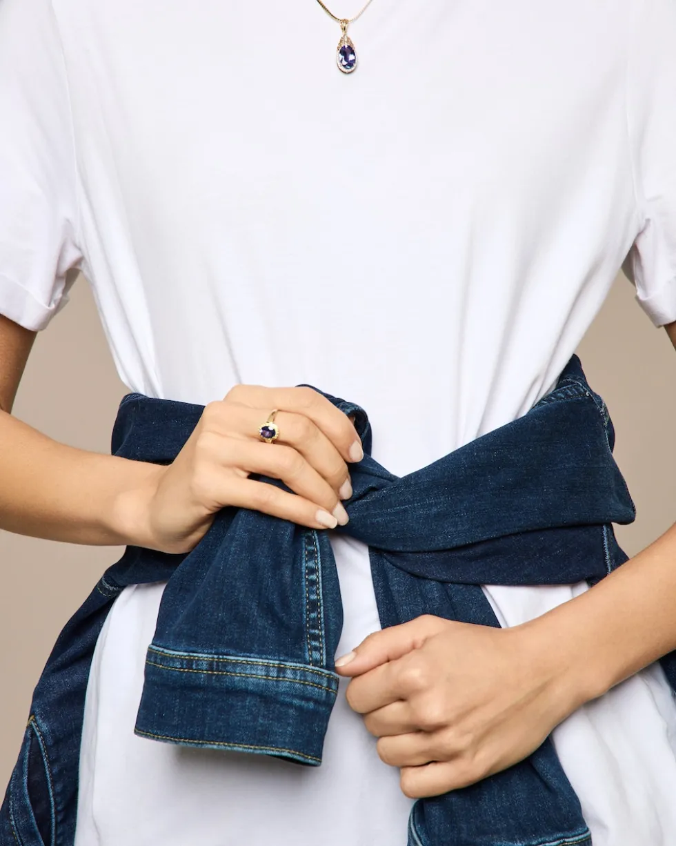 Ring mit Tansanit & Brillanten