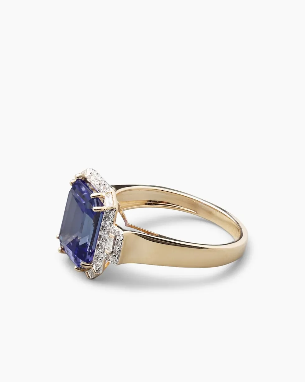 Ring mit Tansanit & Diamanten