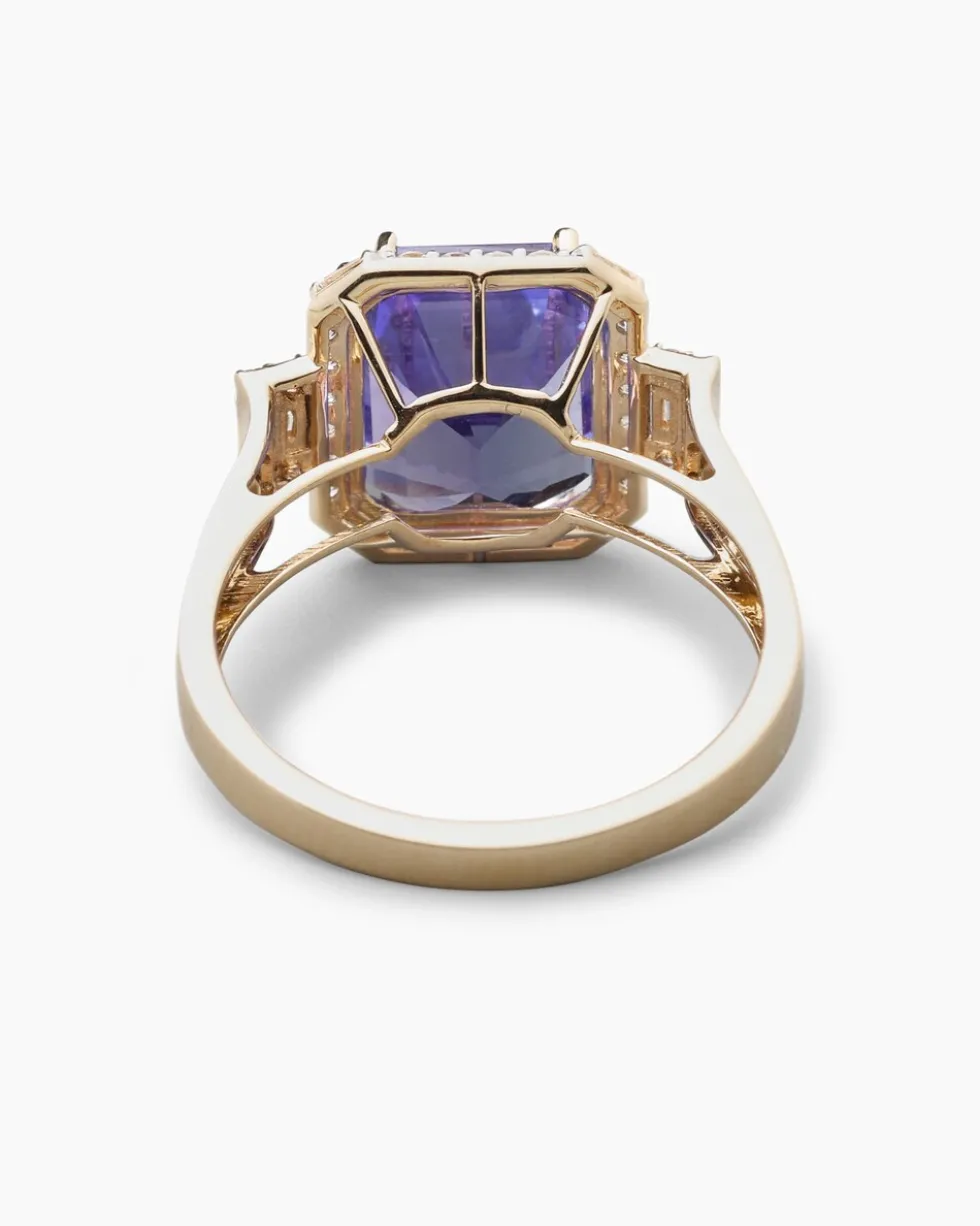Ring mit Tansanit & Diamanten