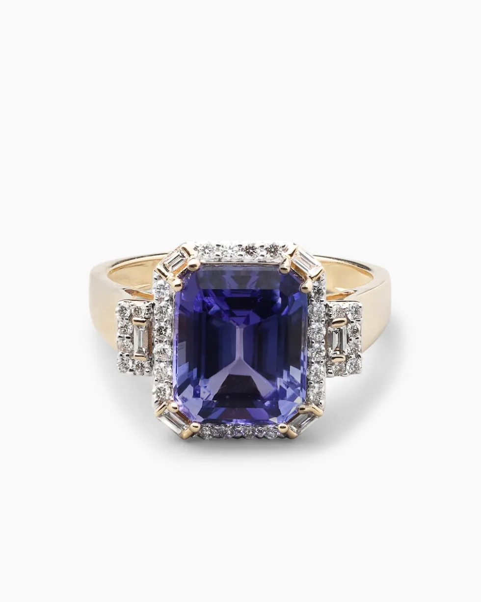 Ring mit Tansanit & Diamanten